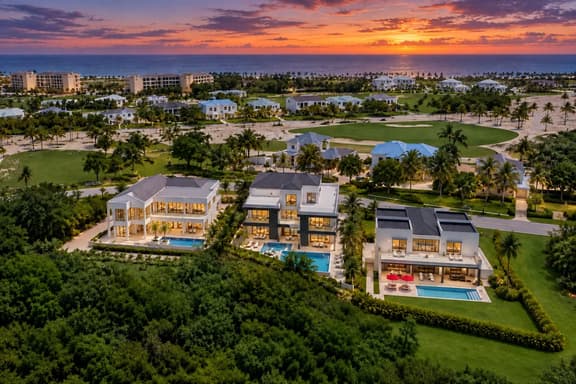 Las Palmas Estate: 3 luxury villas, pools, Jacuzzis, golf carts & staff - Image 1